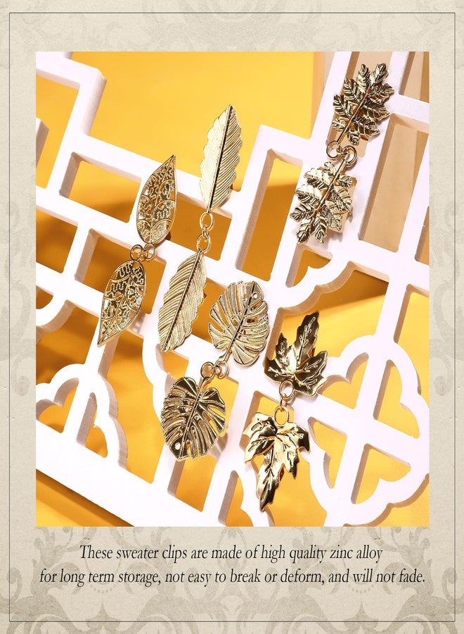 EMORBALS 5 Pcs Sweater Clips to Hold Sweater Together, Sweater Shawl Dress Clip for Women's(Gold) - Image 4